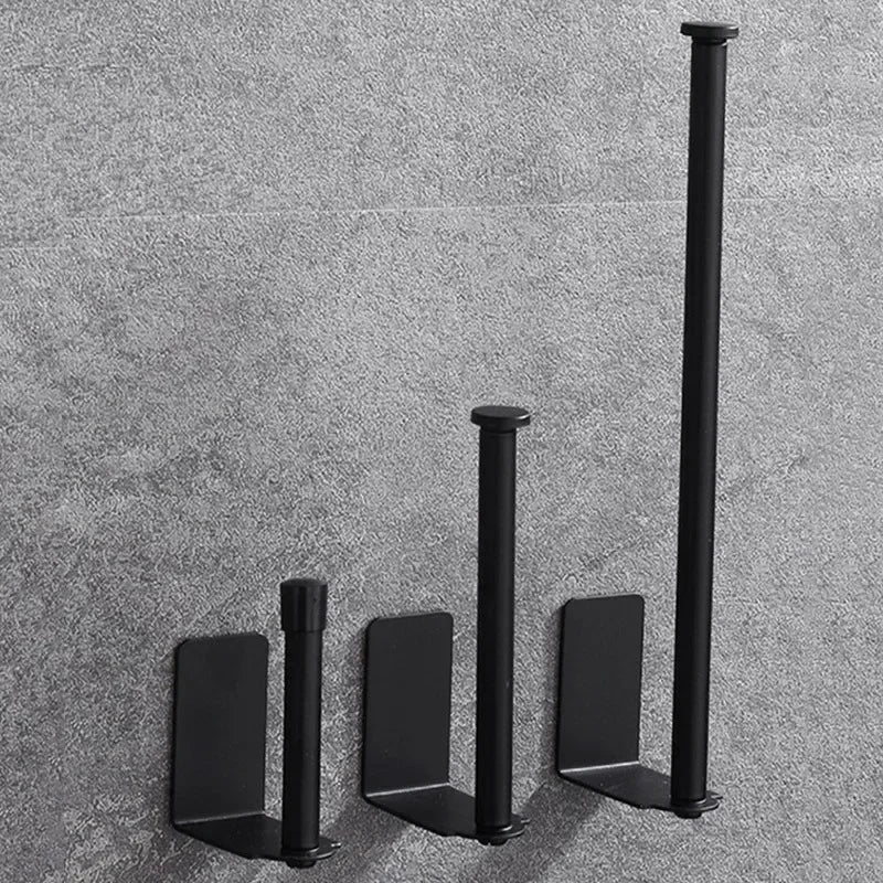 Toilettenpapierhalter selbstklebend ohne Bohren 4 Varianten 1 Stk – Black L – 1