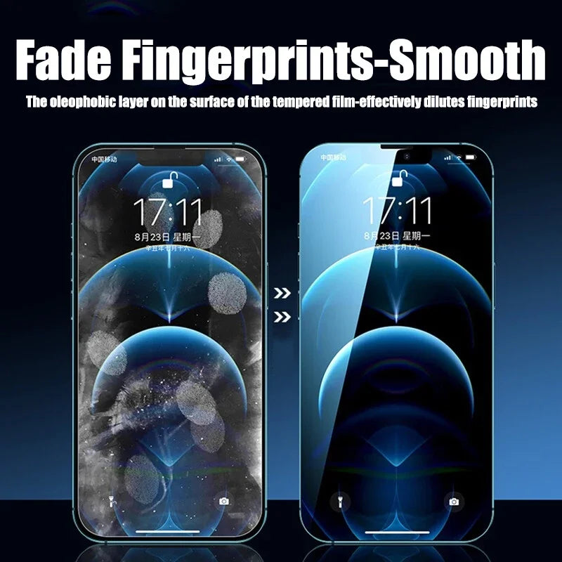 4er-Pack Panzerglas für iPhone – iPhone 6 bis 17 Pro Max, Displayschutz