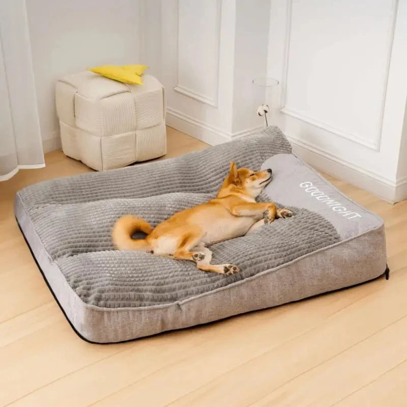 Hundebett Ganzjahres – Große Rassen, Abnehmbarer & Waschbarer Bezug