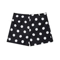 Vintage Pünktchen Shorts mit hoher Taille und lockerem Schnitt