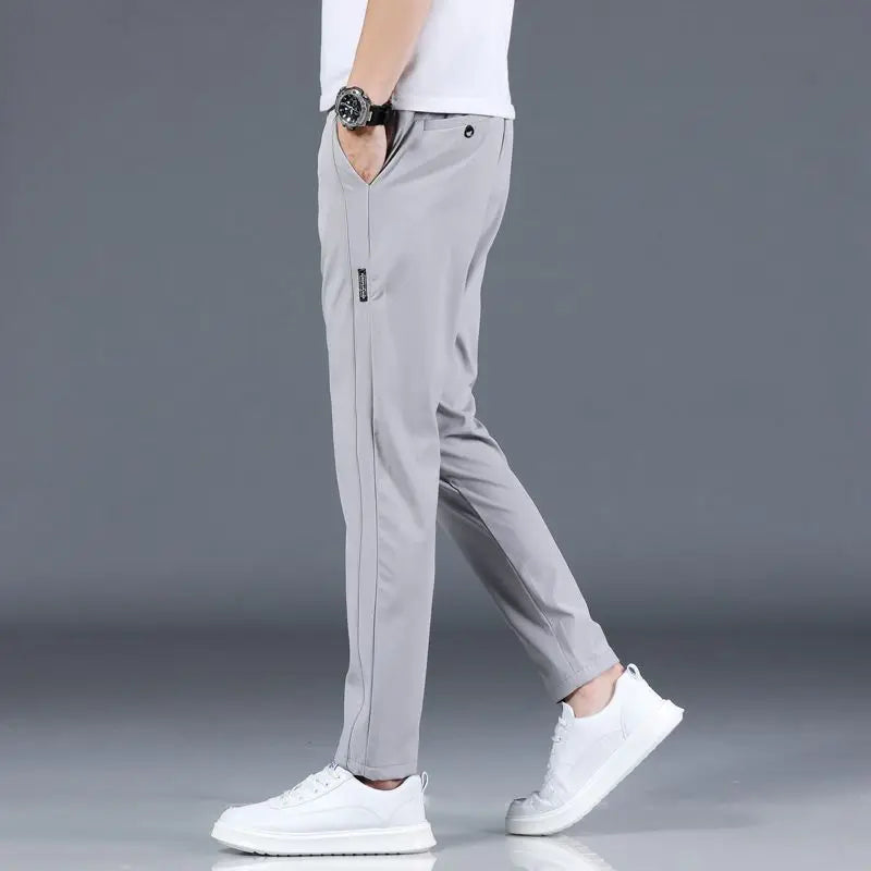 Ice Silk Herren Hose – Sommer, Casual, Atmungsaktiv, Slim Fit