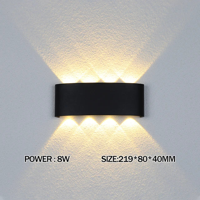 LED Wandlampe – Innen & Außen, Wasserdicht, 2W–12W, Modern