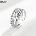 Punk Anti-Stress Spinner Ring – Verstellbar, Perlen, für Paare