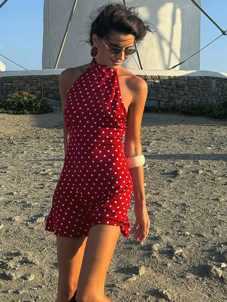 Retro Polka Dot Minikleid