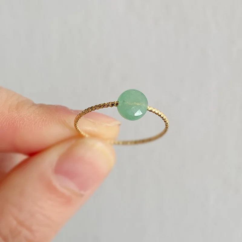 Damen Naturstein Ring – Edelstein, Cocktailring, Modeschmuck, Geschenk