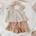Fashion Baby Girls Clothes Sets Cotton Cute Toddler Kids Sleeveless 2 Pieces suits Summer