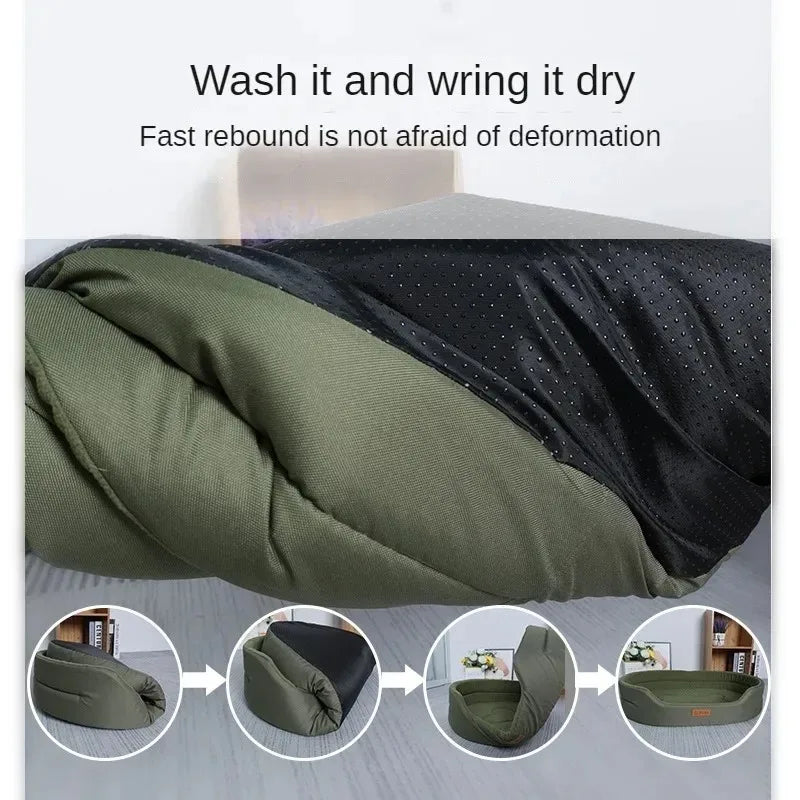 Winter Hundekissen Sofa – Flauschig, Warm, für Große Hunde