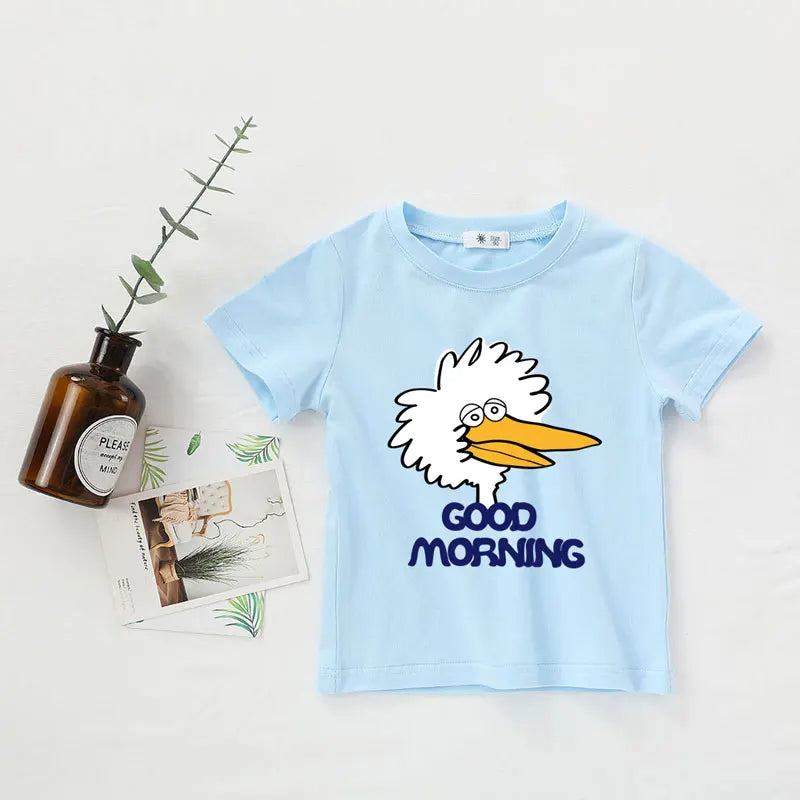 Kids T-shirt Summer 2026 Tops for Boys Short-sleeve Girls Shirts Cartoon Children Blouse Baby Tees Toddler Outerwear Clothes