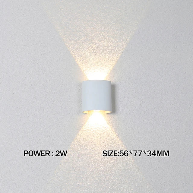 LED Wandlampe – Innen & Außen, Wasserdicht, 2W–12W, Modern