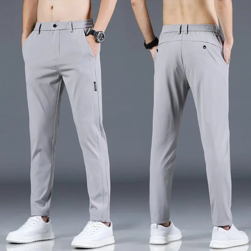 Ice Silk Herren Hose – Sommer, Casual, Atmungsaktiv, Slim Fit