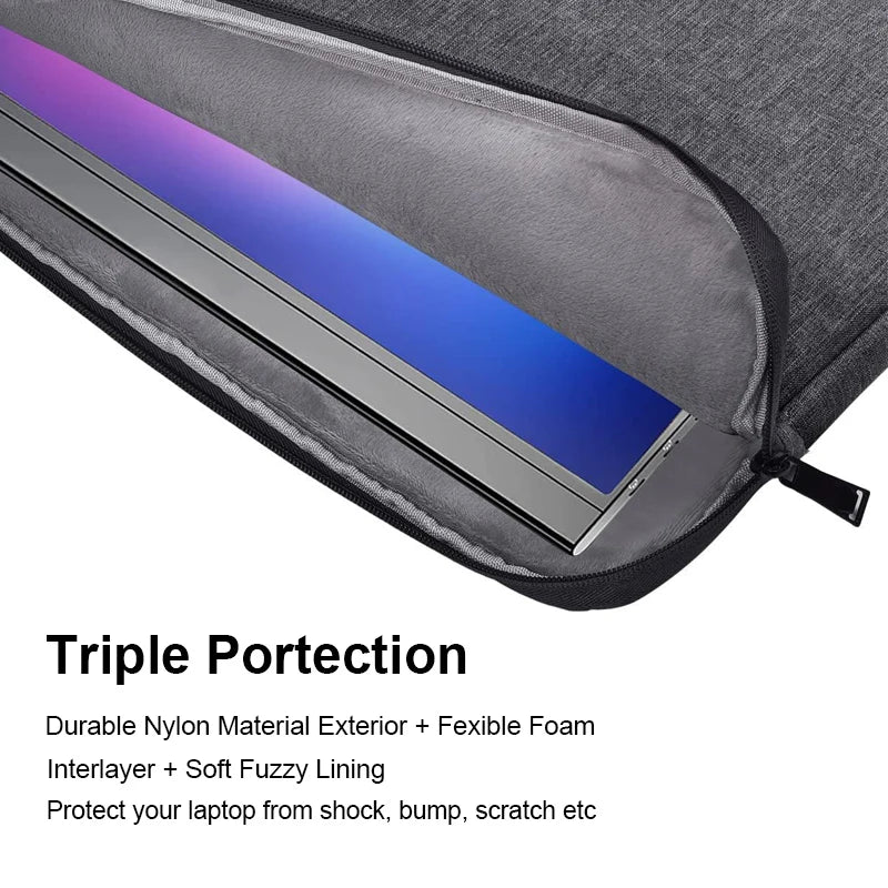 Laptop Sleeve Tasche – Wasserabweisend, 13–15,6 Zoll für MacBook & Notebooks