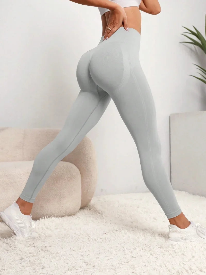 Women High Waist Butt‑Lifting Leggings – Tummy Control Soft Stretch Workout Pants