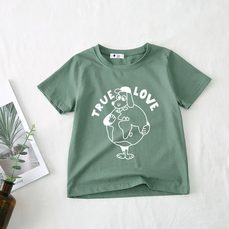 Kids T-shirt Summer 2026 Tops for Boys Short-sleeve Girls Shirts Cartoon Children Blouse Baby Tees Toddler Outerwear Clothes
