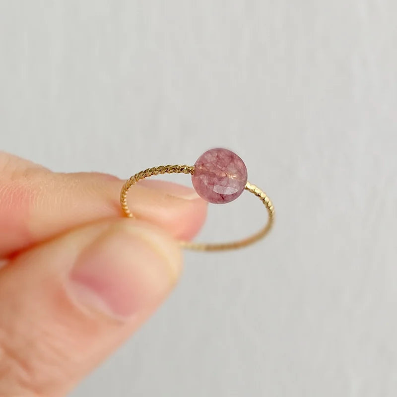 Damen Naturstein Ring – Edelstein, Cocktailring, Modeschmuck, Geschenk
