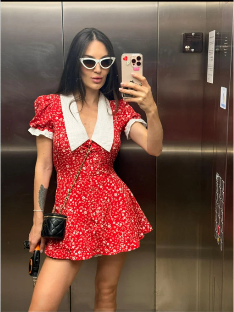 Retro Polka Dot Minikleid
