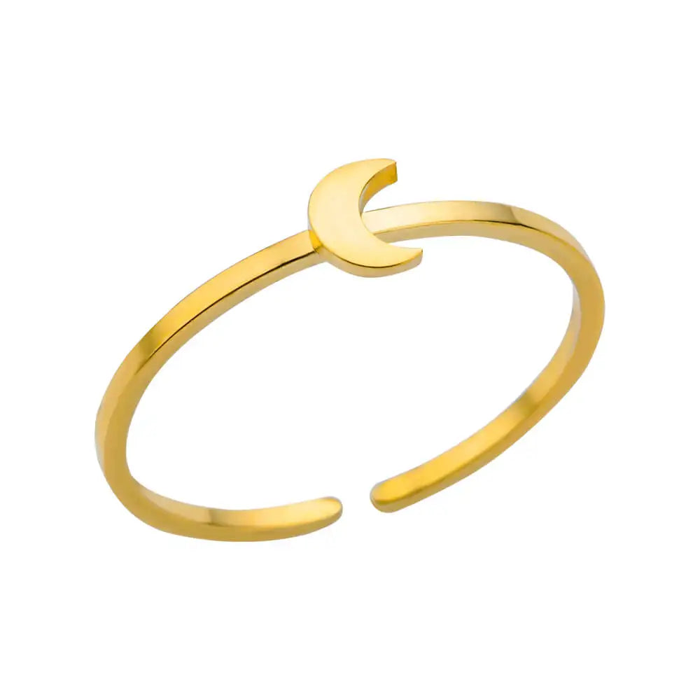 Edelstahl Ringe für Damen – 316L, Verstellbar, Muschel-Design