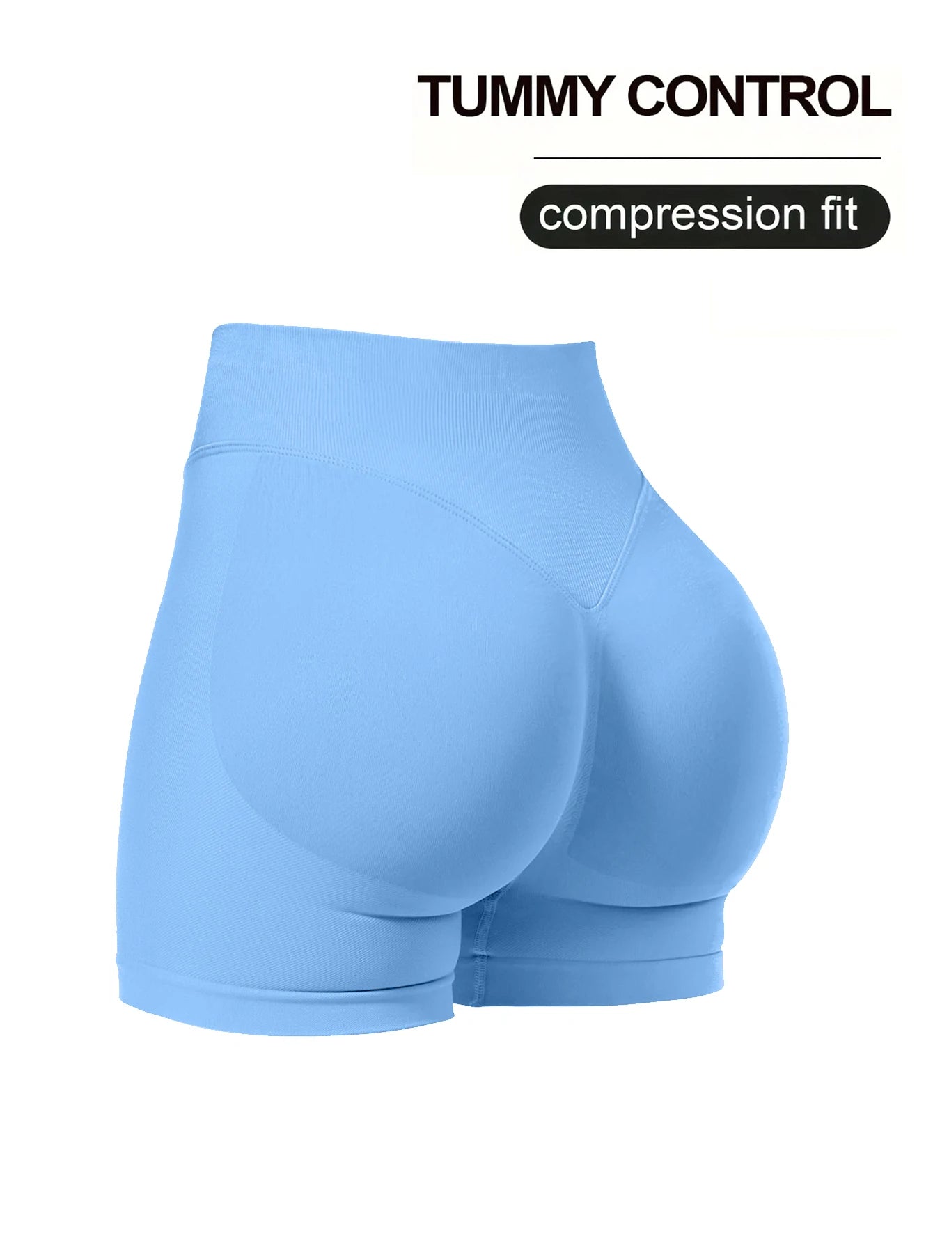 Pilates High‑Stretch Knit Shorts – Medium‑Intensity Training Fit with Peach‑Lift Design
