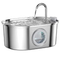 Haustier Wasserspender 3,2L – Edelstahl, Leise, Automatisch mit Filter