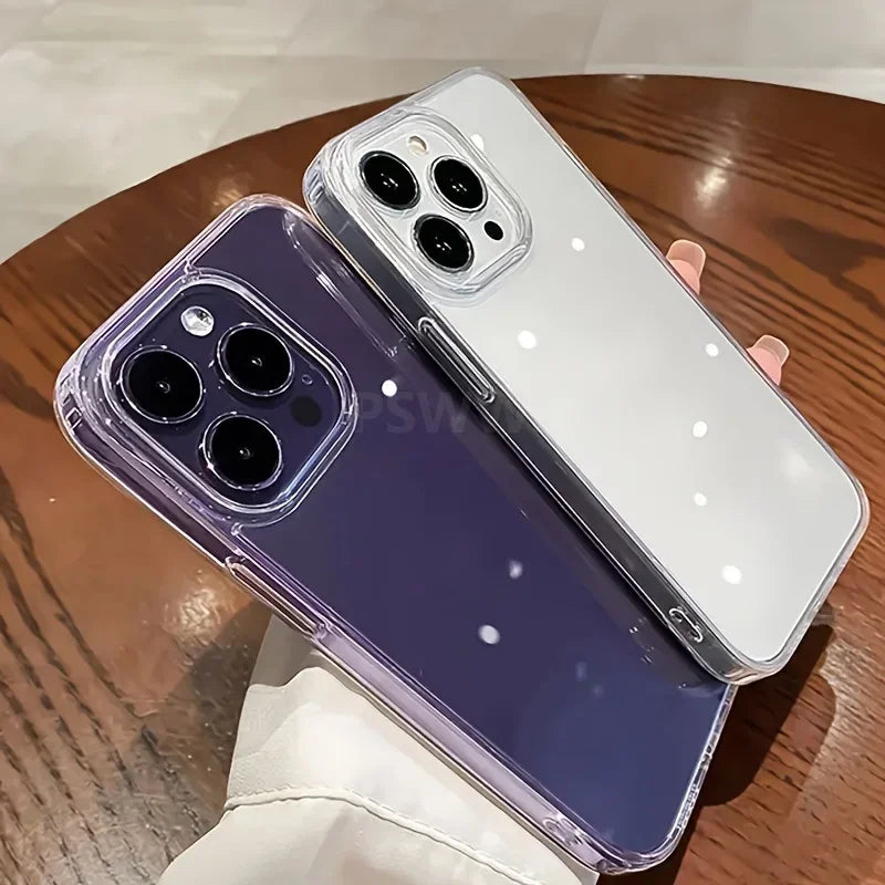 Transparente iPhone Hülle – Stoßfest, HD Klar, Acryl – iPhone 11 bis 17