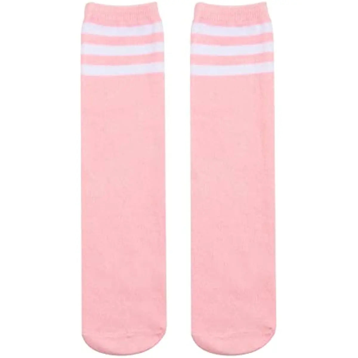 Kids Knee High Socks For Girls Boys Football Stripes Sports Old School White Socks Skate Children Baby Long Tube Cheer Socks