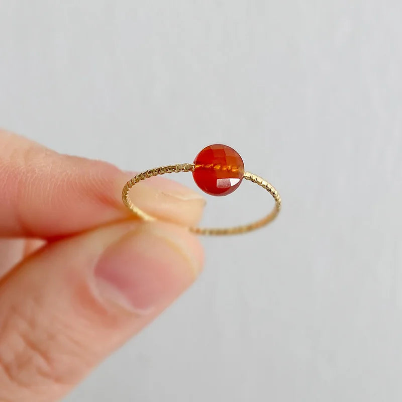 Damen Naturstein Ring – Edelstein, Cocktailring, Modeschmuck, Geschenk
