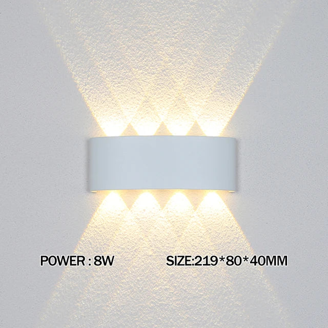 LED Wandlampe – Innen & Außen, Wasserdicht, 2W–12W, Modern