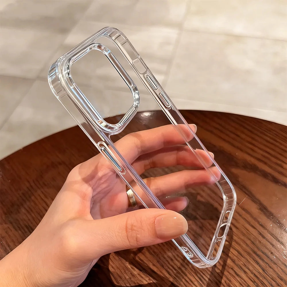 Transparente iPhone Hülle – Stoßfest, HD Klar, Acryl – iPhone 11 bis 17