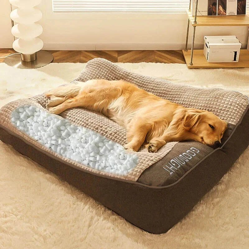 Hundebett Ganzjahres – Große Rassen, Abnehmbarer & Waschbarer Bezug