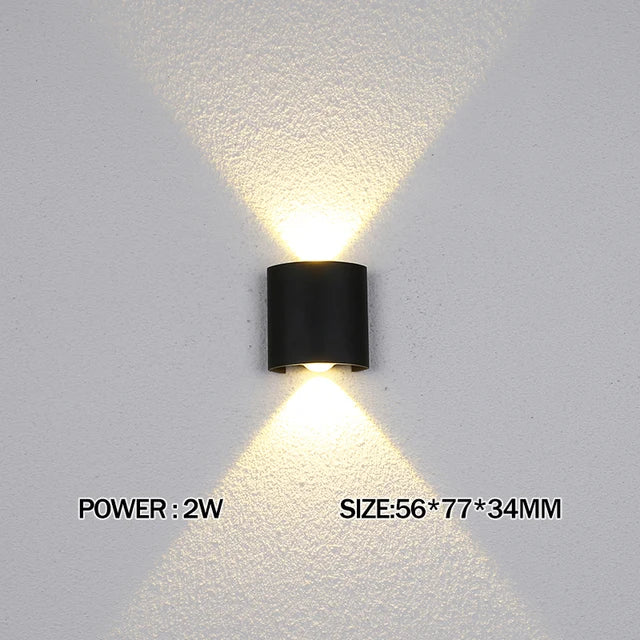 LED Wandlampe – Innen & Außen, Wasserdicht, 2W–12W, Modern