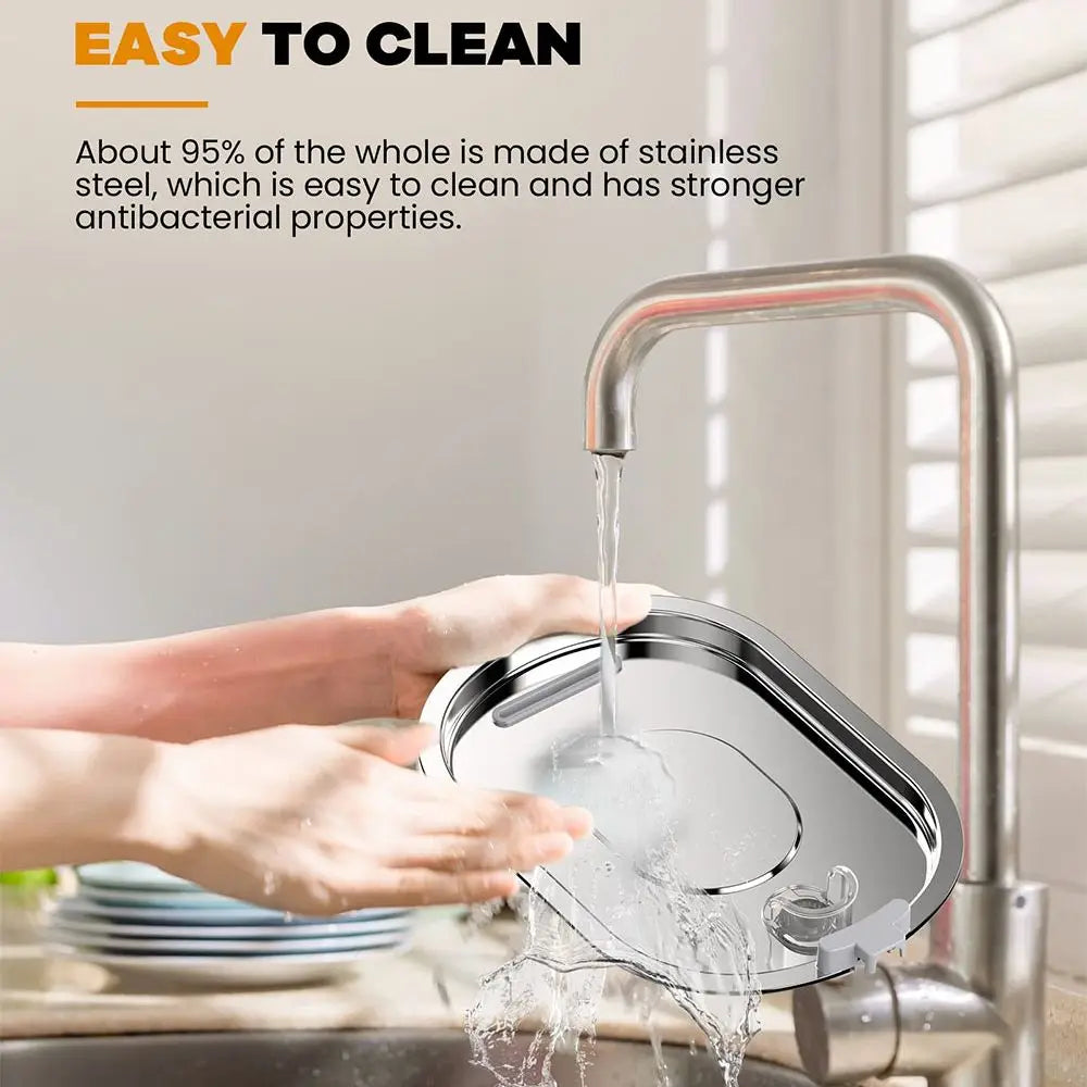 Haustier Wasserspender 3,2L – Edelstahl, Leise, Automatisch mit Filter