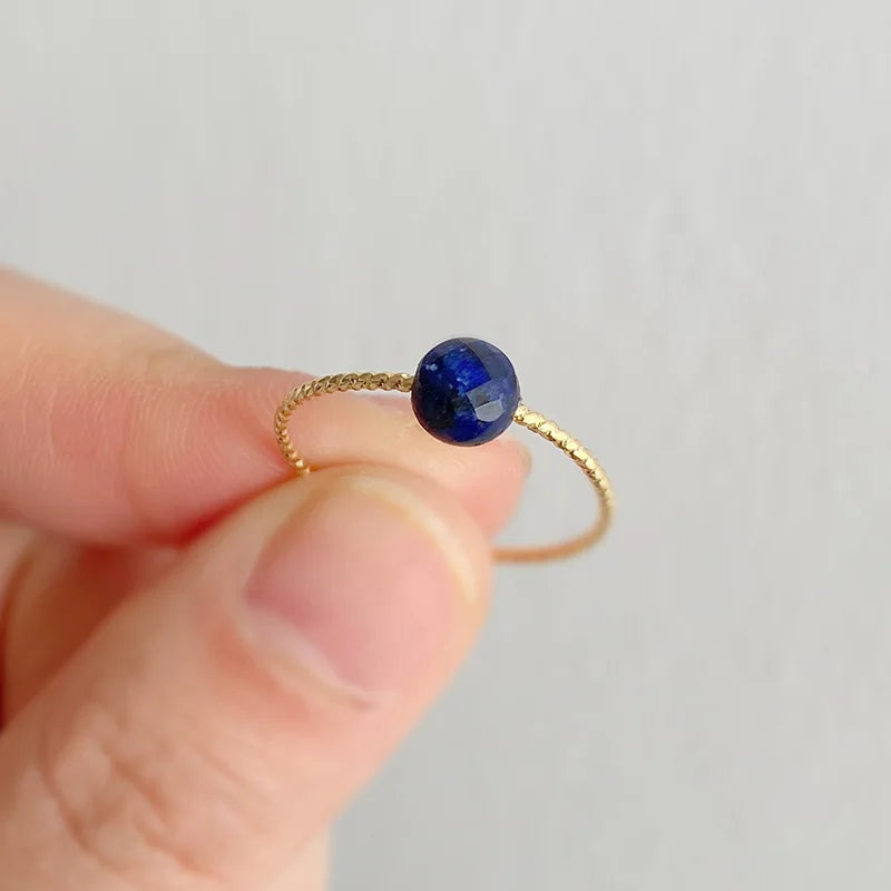 Damen Naturstein Ring – Edelstein, Cocktailring, Modeschmuck, Geschenk