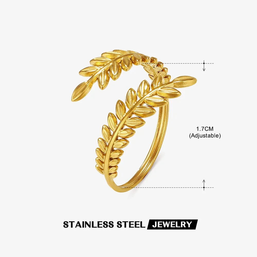 Edelstahl Ringe für Damen – 316L, Verstellbar, Muschel-Design