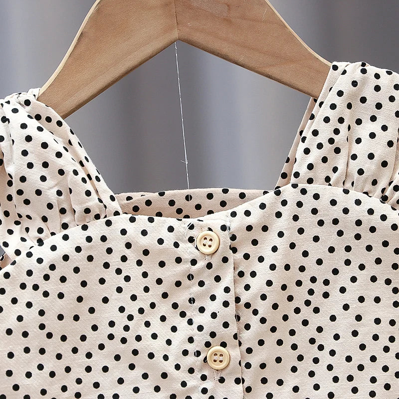 Fashion Baby Girls Clothes Sets Cotton Cute Toddler Kids Sleeveless 2 Pieces suits Summer