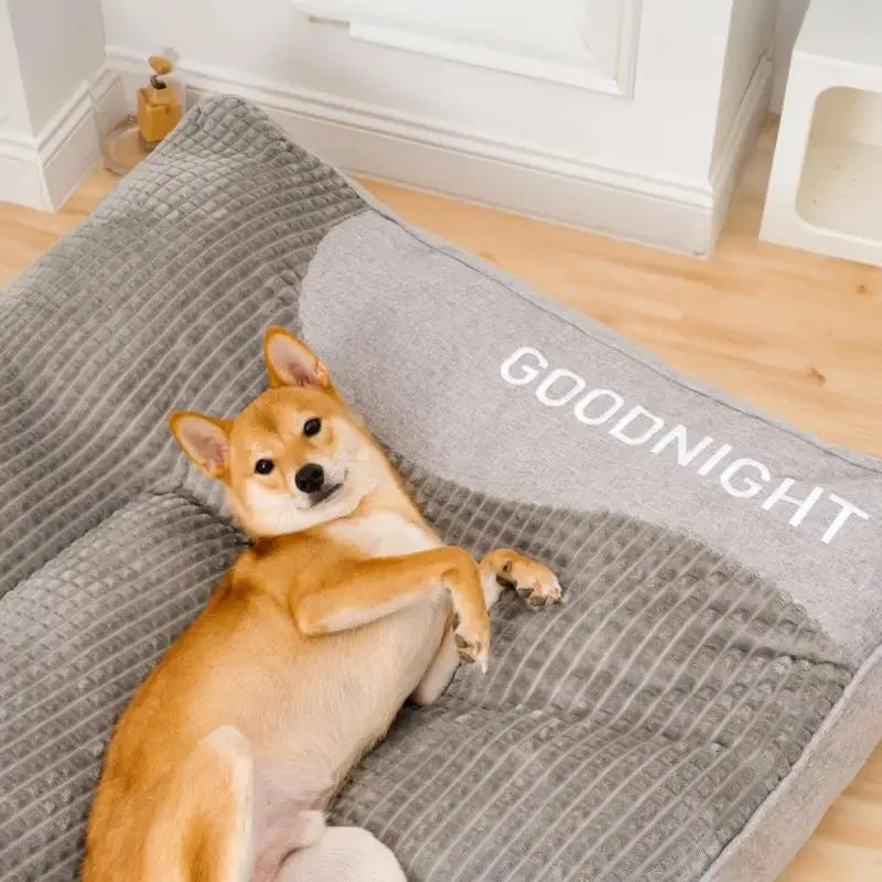 Hundebett Ganzjahres – Große Rassen, Abnehmbarer & Waschbarer Bezug