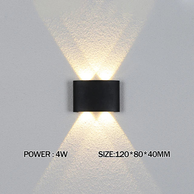 LED Wandlampe – Innen & Außen, Wasserdicht, 2W–12W, Modern