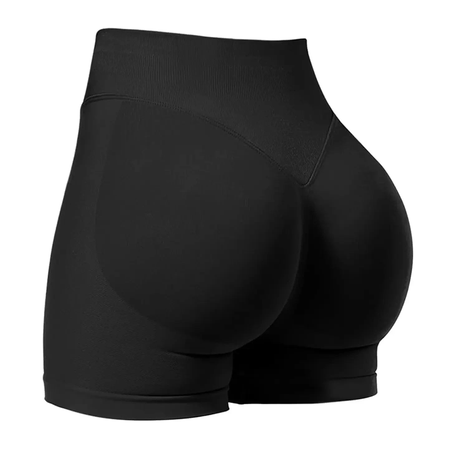 Pilates High‑Stretch Knit Shorts – Medium‑Intensity Training Fit with Peach‑Lift Design