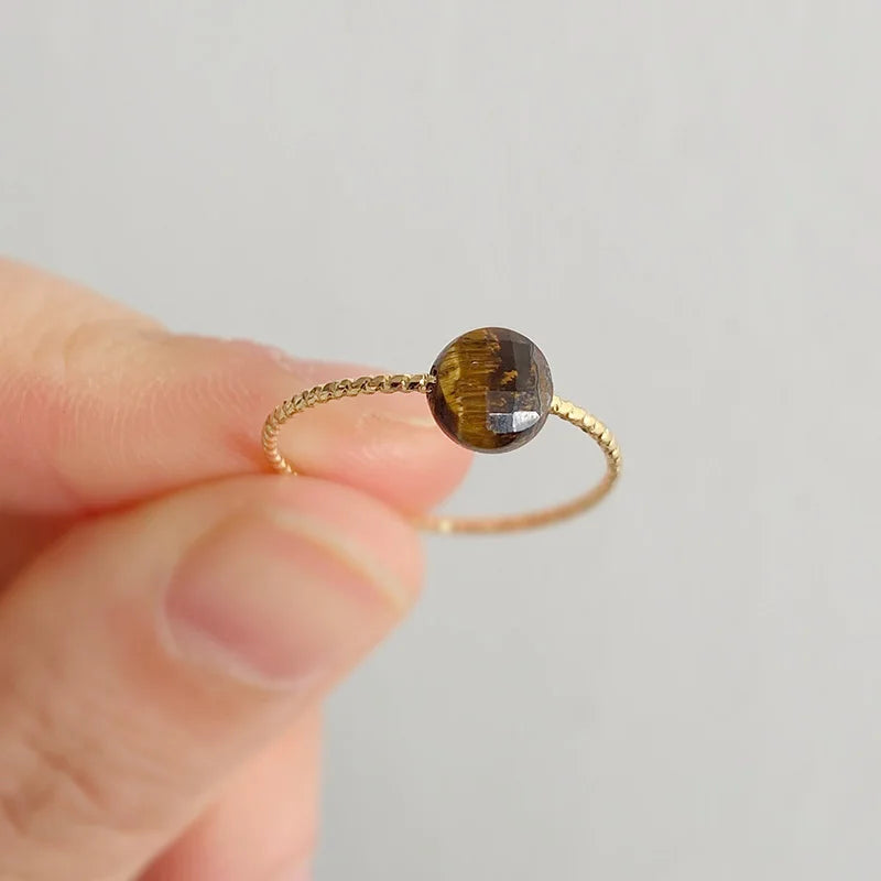 Damen Naturstein Ring – Edelstein, Cocktailring, Modeschmuck, Geschenk
