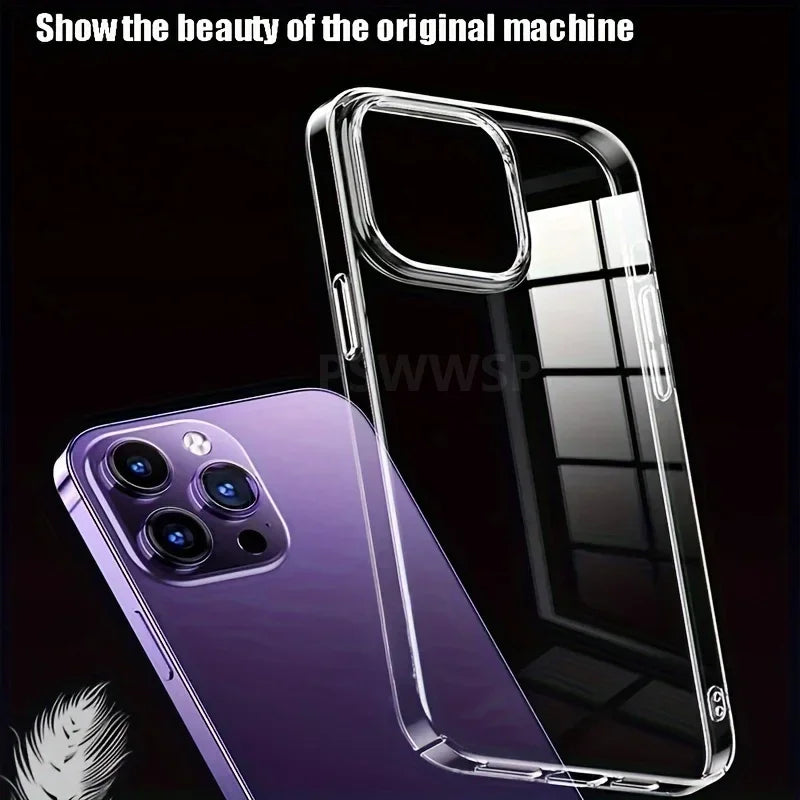 Transparente iPhone Hülle – Stoßfest, HD Klar, Acryl – iPhone 11 bis 17