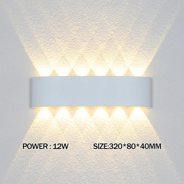 LED Wandlampe – Innen & Außen, Wasserdicht, 2W–12W, Modern
