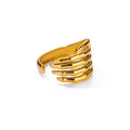 Edelstahl Ringe für Damen – 316L, Verstellbar, Muschel-Design